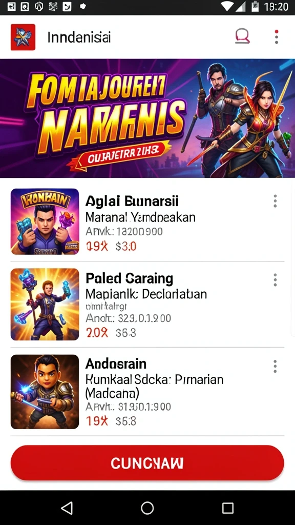 Tampilan antarmuka yang user-friendly.