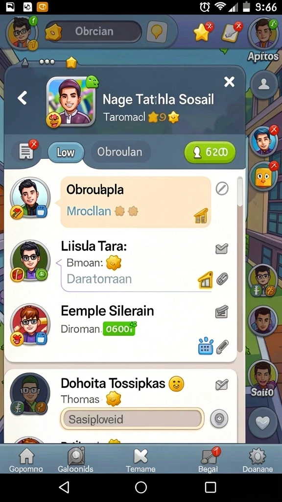 Layar utama COLOKTOTO dengan karakter menarik.