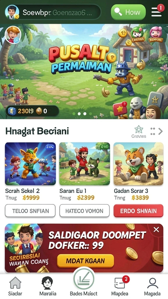 Tantangan level yang bervariasi dan menyenangkan.
