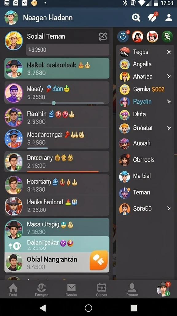 Screen gameplay yang seru dan menantang.