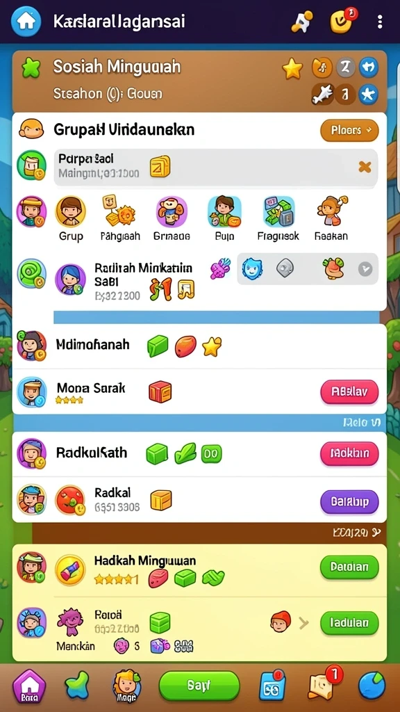 Screenshot menunjukkan karakter utama menjelajahi hutan yang rimbun.