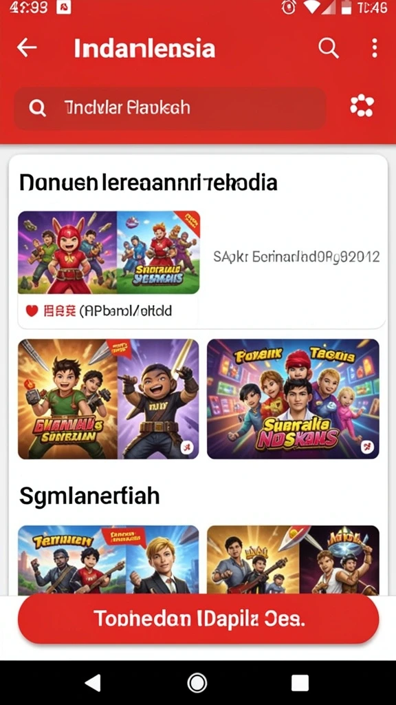Beragam pilihan permainan menarik yang bisa dimainkan.