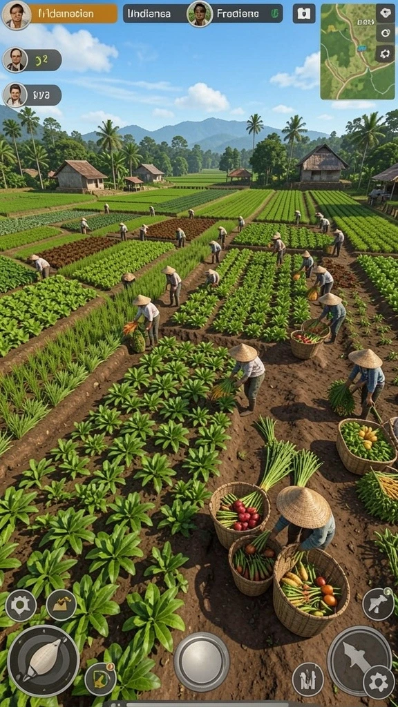 Mode multiplayer yang memungkinkan interaksi dengan teman.