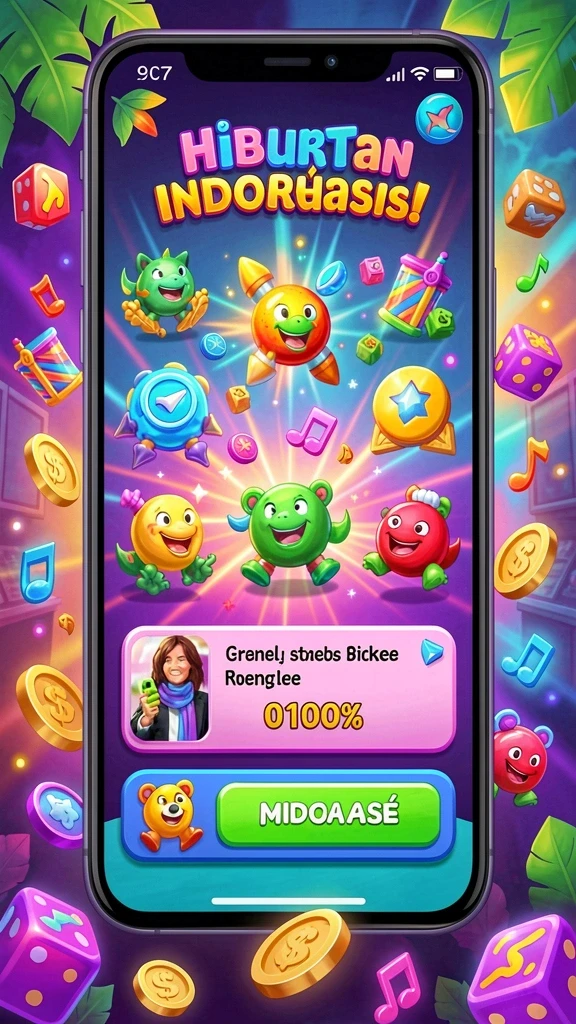 Tampilan permainan slot yang menawan dengan efek suara menarik.