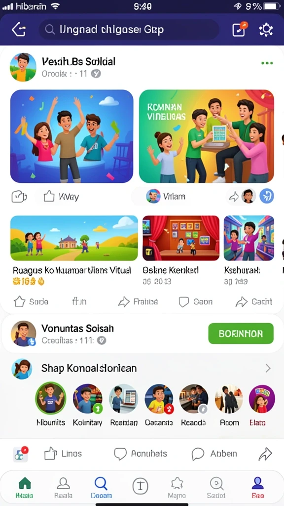 Momen seru saat berkompetisi dengan teman.
