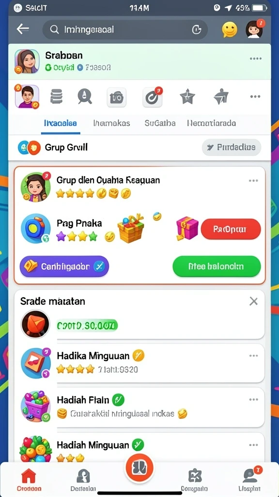 Tangkapan layar saat pemain berkompetisi di leaderboard.