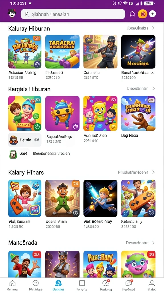 Tangkapan layar menunjukkan tampilan awal permainan yang menarik.