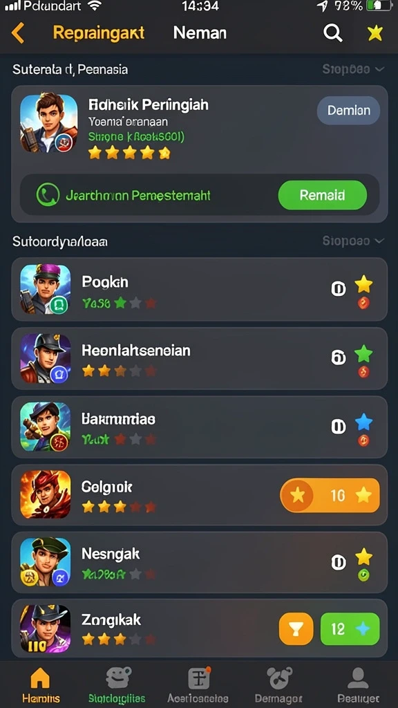 Tampilan antarmuka yang menarik dan mudah digunakan.